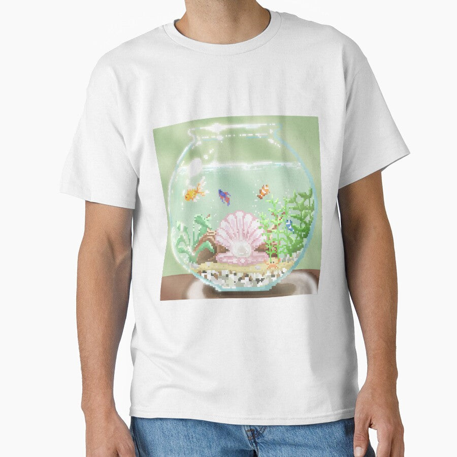 Pixel Aquarium by Chaoticzarts Unisex T-shirt, Sweatshirt, Hoodie, Long Sleeve Tee - T-Shirt, Sweatshirt, Hoodie