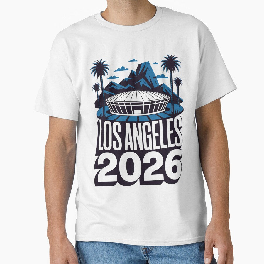 Los Angeles 2026 Palm Tree Sunset T-Shirt V22 by DarylWelsh2024 Unisex T-shirt, Sweatshirt, Hoodie, Long Sleeve Tee - T-Shirt, Sweatshirt, Hoodie