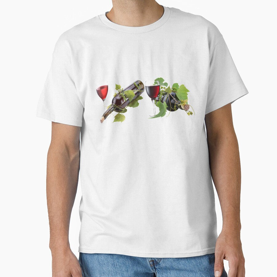 Red wine by drawing-valley Unisex T-shirt, Sweatshirt, Hoodie, Long Sleeve Tee - T-Shirt, Sweatshirt, Hoodie