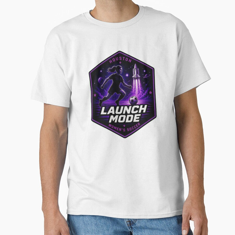 Houston Launch Mode Womens Soccer Shirt by PINK FREE Unisex T-shirt, Sweatshirt, Hoodie, Long Sleeve Tee - T-Shirt, Sweatshirt, Hoodie
