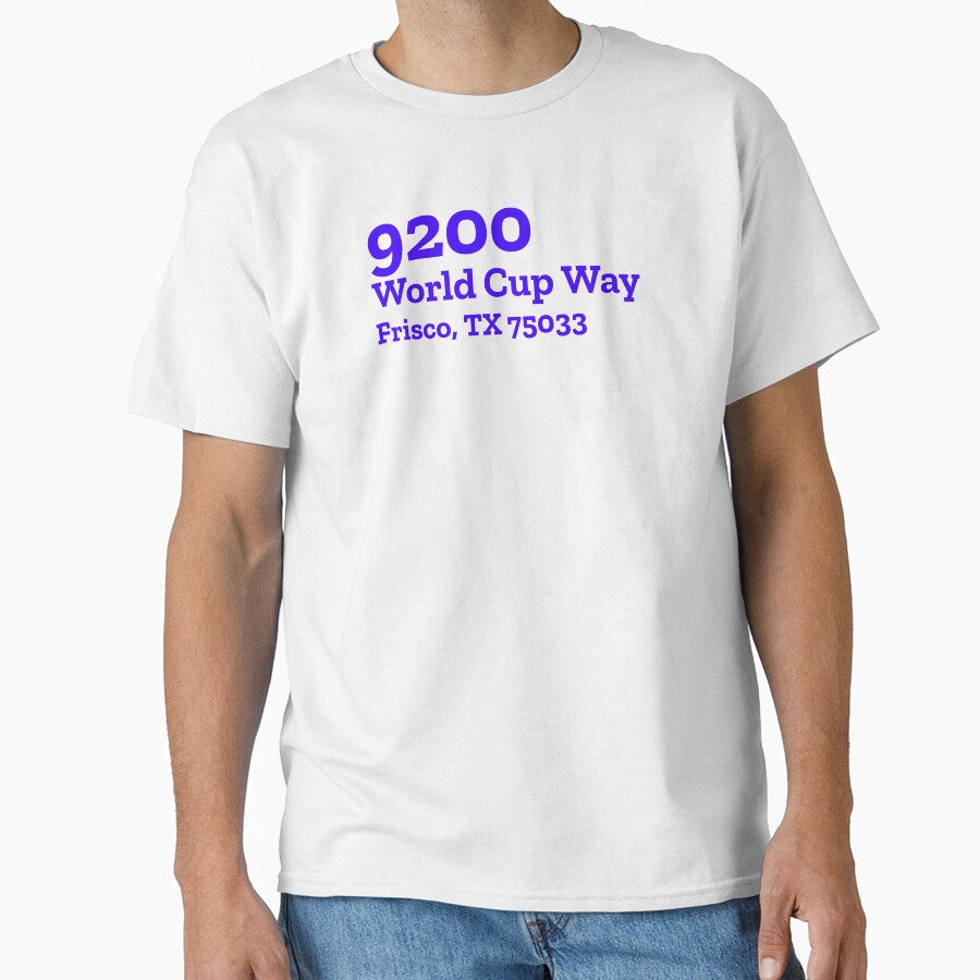 Dallas Stadium Address by The Chuck Wagon Unisex T-shirt, Sweatshirt, Hoodie, Long Sleeve Tee - T-Shirt, Sweatshirt, Hoodie
