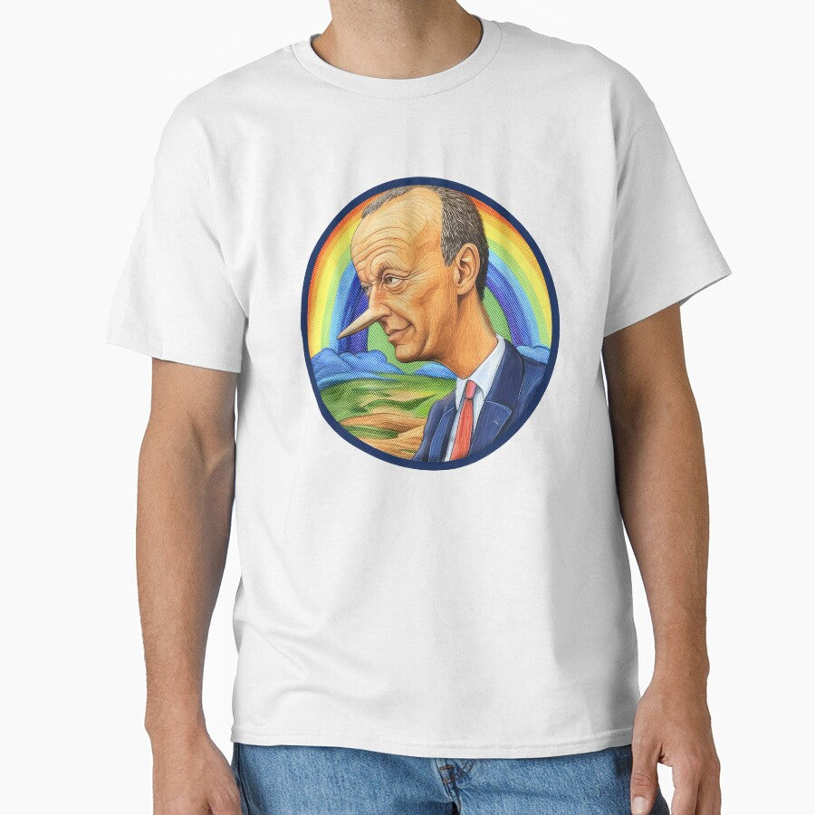 Merz caricature, "Geppetto Edition" by DocGermanicus Unisex T-shirt, Sweatshirt, Hoodie, Long Sleeve Tee - T-Shirt, Sweatshirt, Hoodie