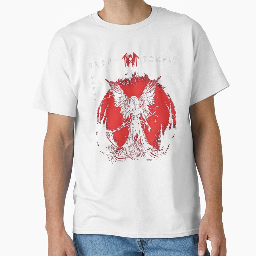 Grim Angel Sleep Token Band Logo Merchandise by cheryrench Unisex T-shirt, Sweatshirt, Hoodie, Long Sleeve Tee - T-Shirt, Sweatshirt, Hoodie