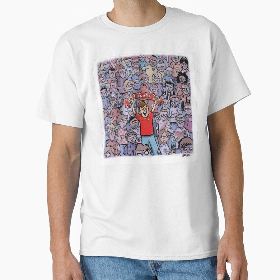 Canadian Soccer Fan by Grasdal Unisex T-shirt, Sweatshirt, Hoodie, Long Sleeve Tee - T-Shirt, Sweatshirt, Hoodie