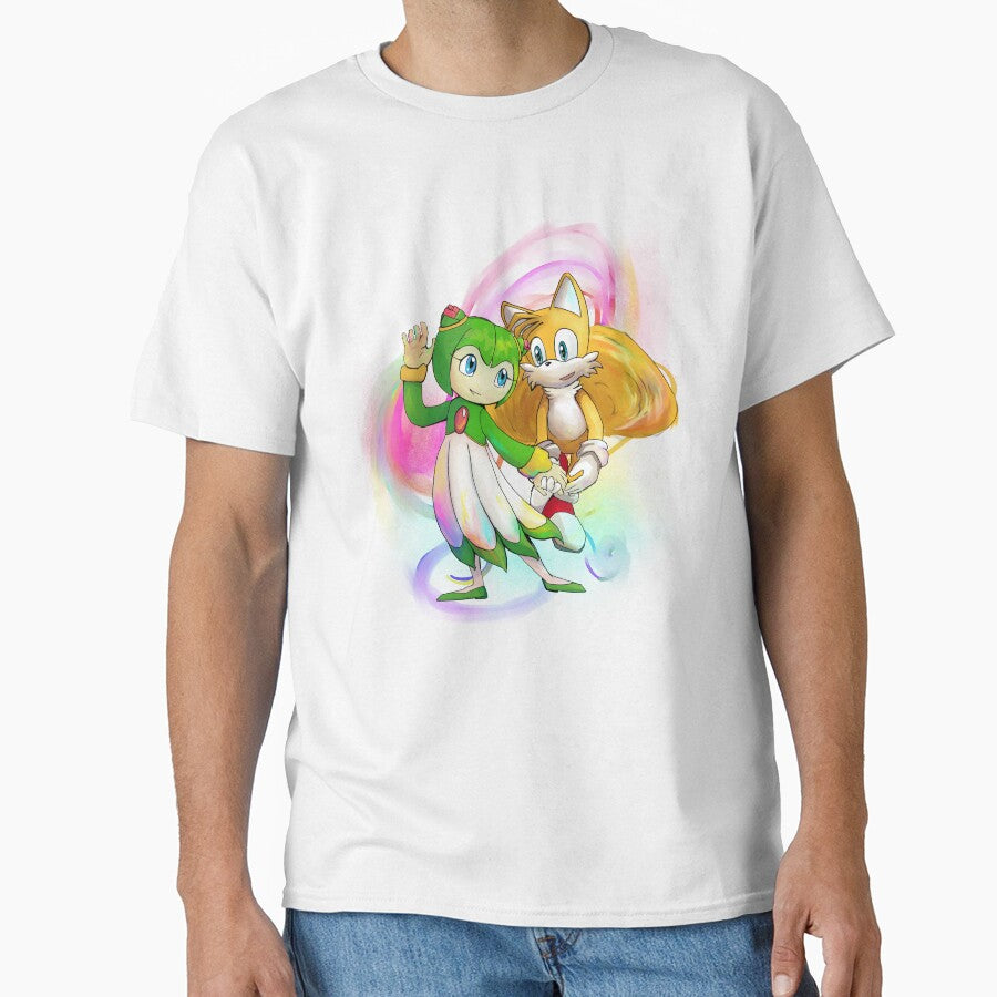 Cosmo and Tails Sonic X by Orchid-Hill Unisex T-shirt, Sweatshirt, Hoodie, Long Sleeve Tee - T-Shirt, Sweatshirt, Hoodie