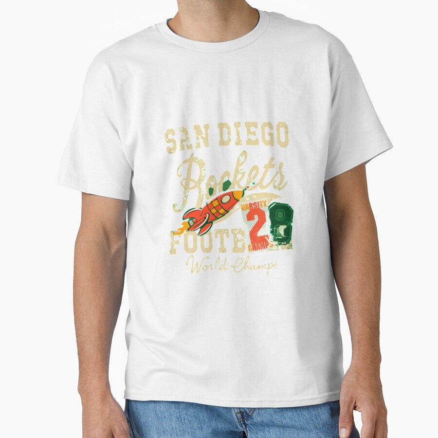 San Diego Rockets Football by oldeck Unisex T-shirt, Sweatshirt, Hoodie, Long Sleeve Tee - T-Shirt, Sweatshirt, Hoodie