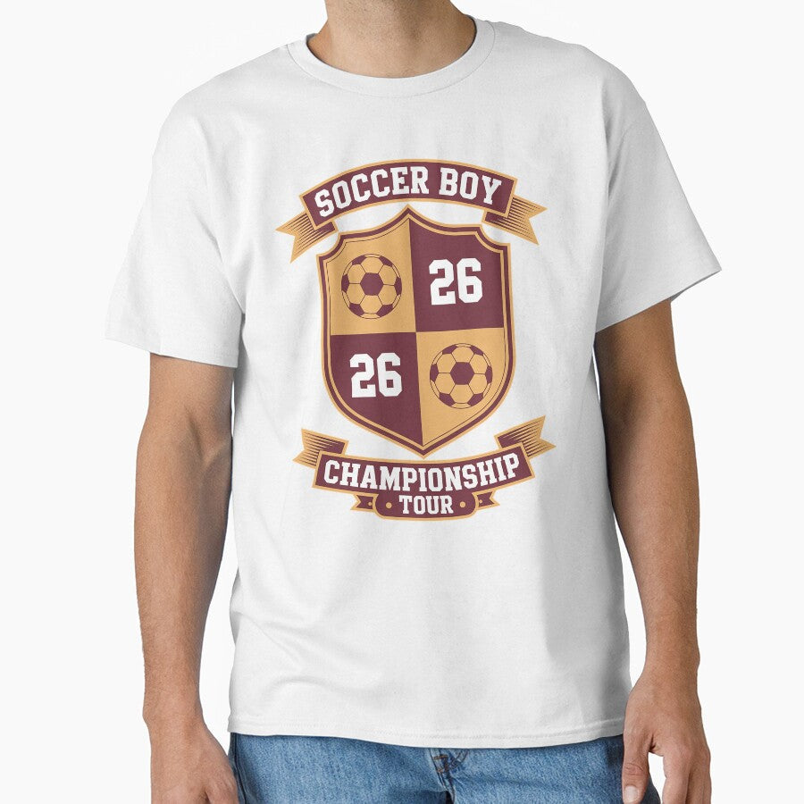 Mens Soccer Boy Brother Championship Tour 2026 by BlassmausArt Unisex T-shirt, Sweatshirt, Hoodie, Long Sleeve Tee - T-Shirt, Sweatshirt, Hoodie