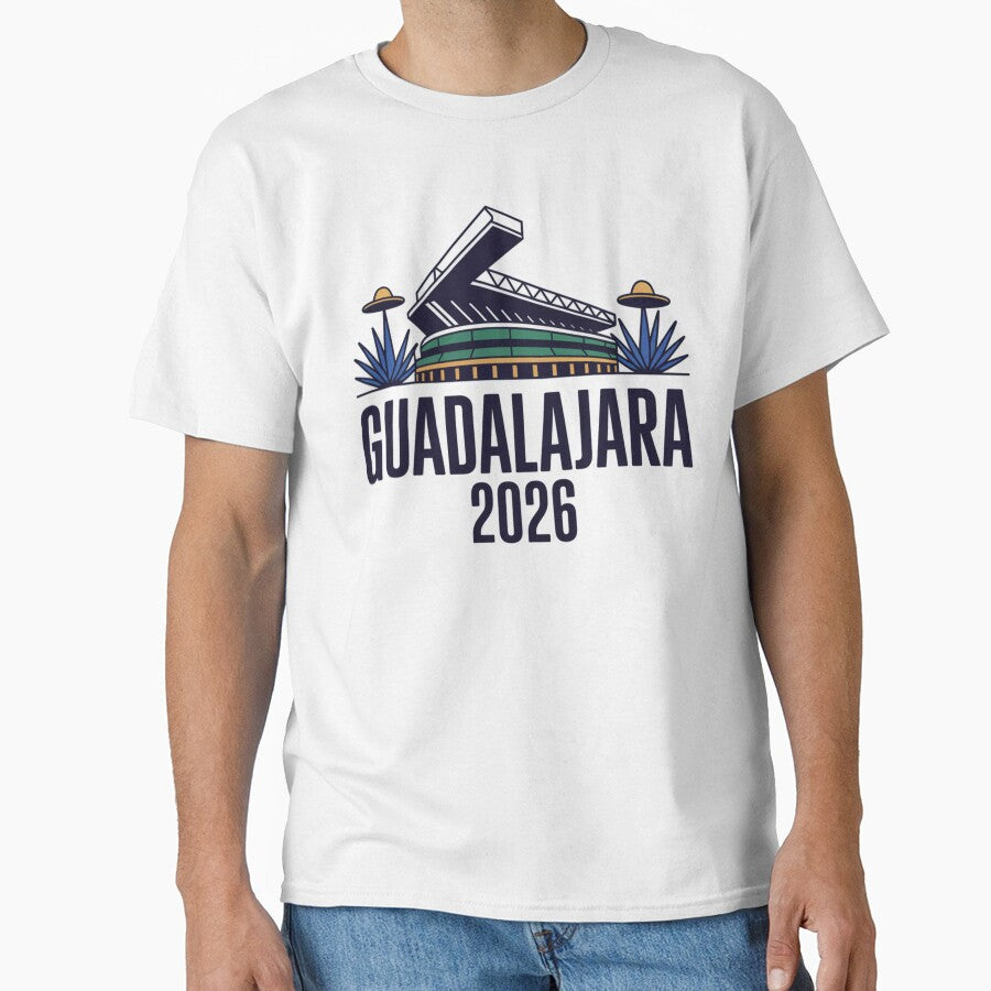 Guadalajara 2026  Mexico Football Soccer Souvenir T-Shirt V18 by DarylWelsh2024 Unisex T-shirt, Sweatshirt, Hoodie, Long Sleeve Tee - T-Shirt, Sweatshirt, Hoodie