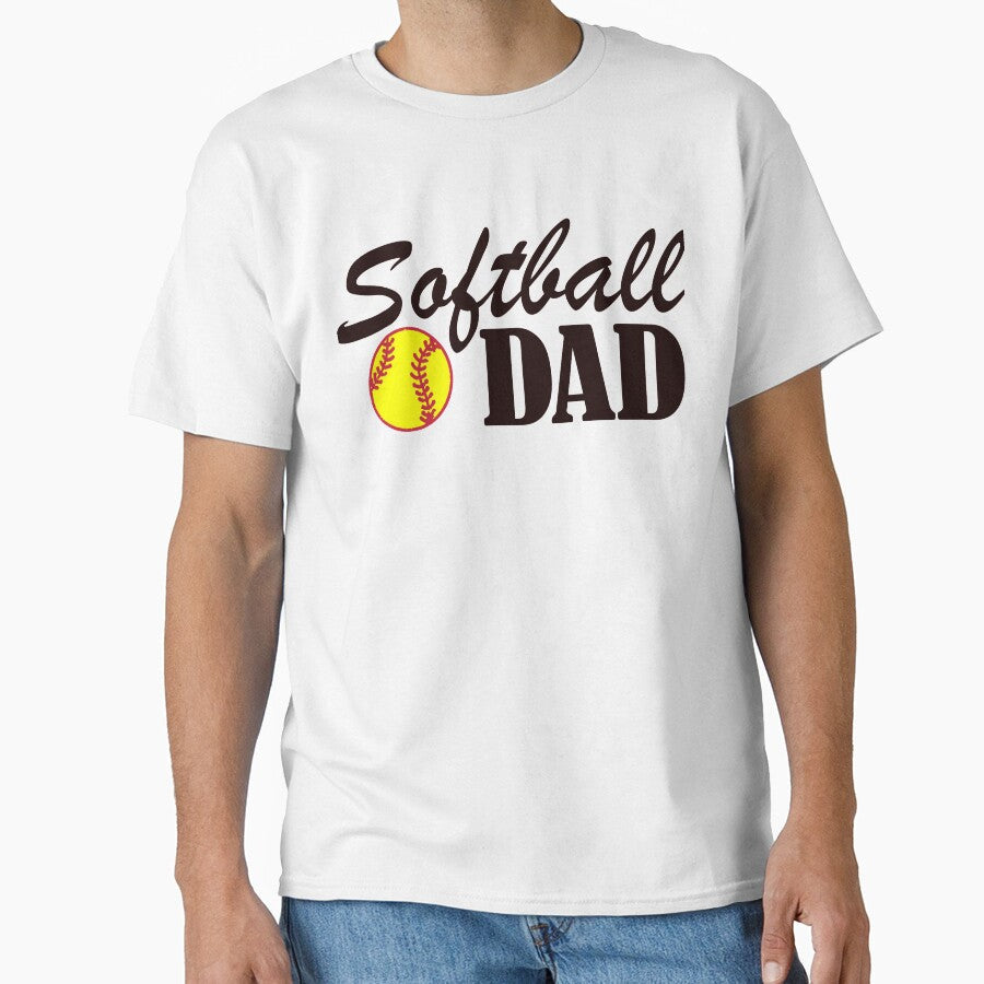 Mens Softball Dad product by nikkidawn74 Unisex T-shirt, Sweatshirt, Hoodie, Long Sleeve Tee - T-Shirt, Sweatshirt, Hoodie