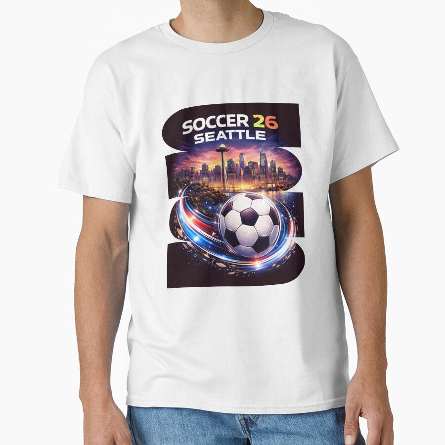 Seattle Soccer 2026 Shirt, Soccer 26 Seattle WA Fan Tee, Seattle Washington Soccer Graphic by MK-Charlie - T-Shirt, Sweatshirt, Hoodie