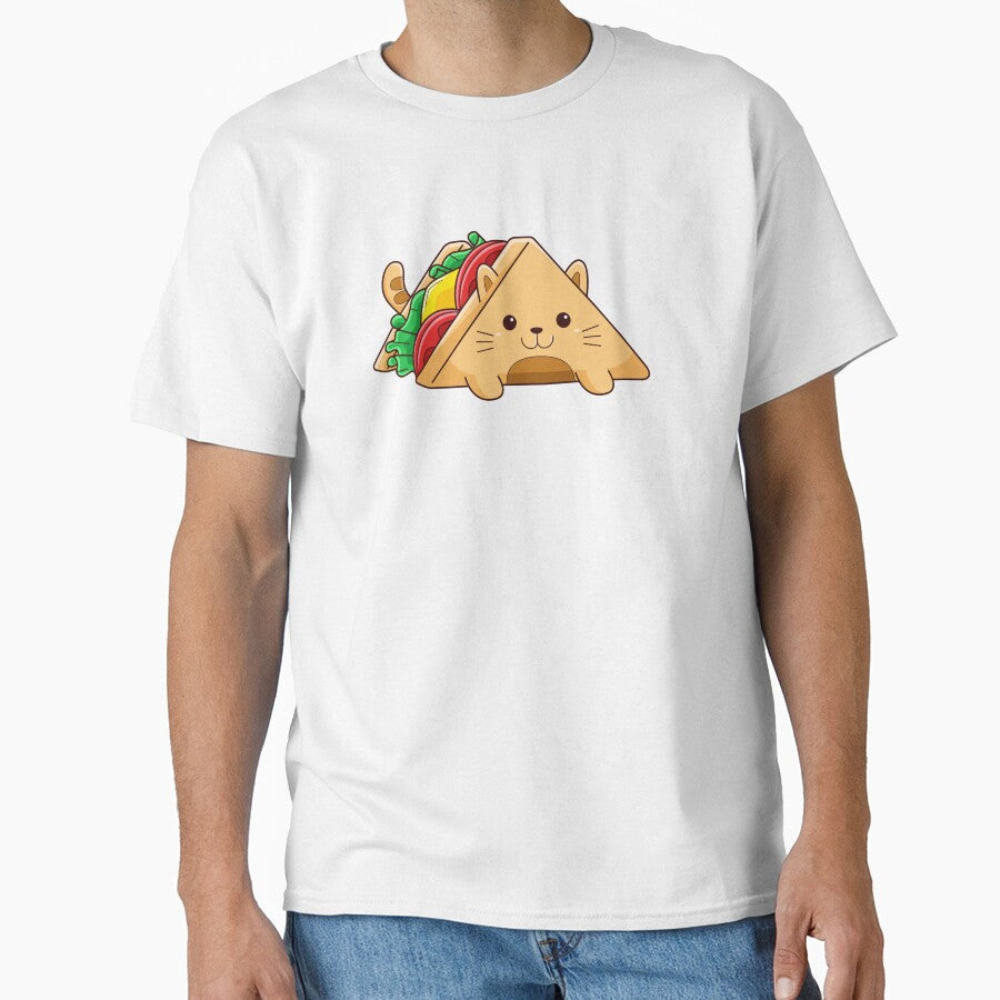Yummy Cute Cat Kawaii Sandwich by PosterpartyCo Unisex T-shirt, Sweatshirt, Hoodie, Long Sleeve Tee - T-Shirt, Sweatshirt, Hoodie
