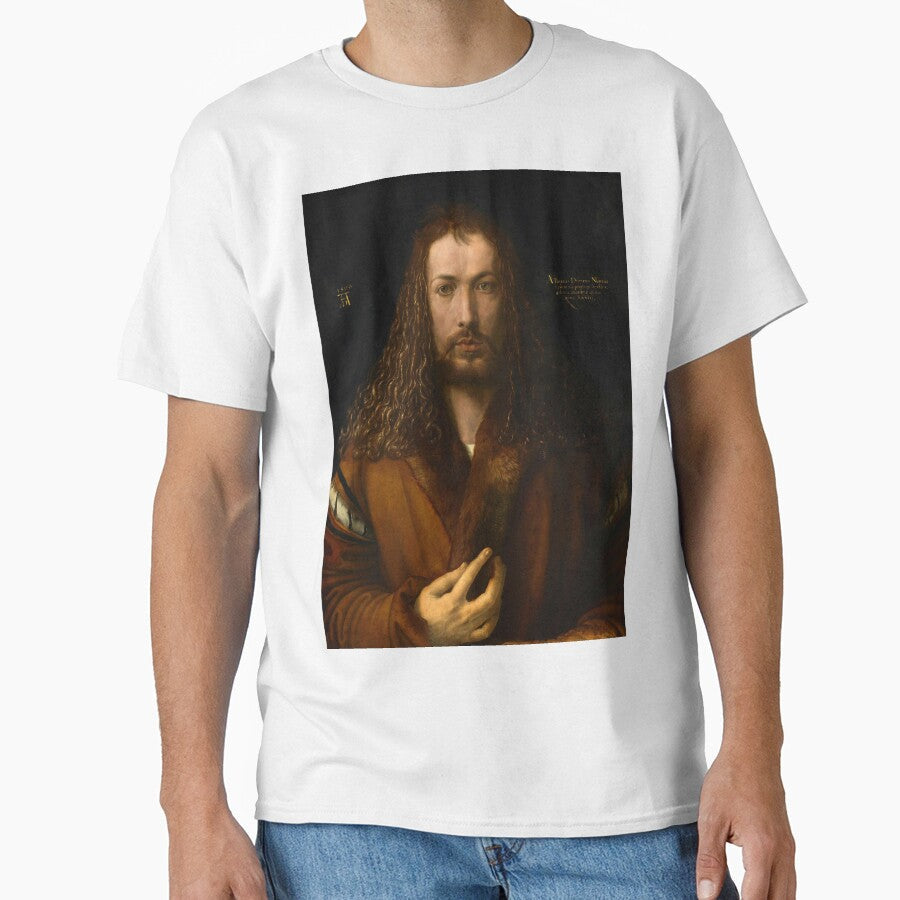 Albrecht Drer "Self-portrait at 28 years" by Alexandra Dahl Unisex T-shirt, Sweatshirt, Hoodie, Long Sleeve Tee - T-Shirt, Sweatshirt, Hoodie