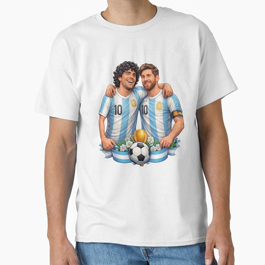 Golden Era of the Number 10  Argentina Tribute by BuiltFor90 Unisex T-shirt, Sweatshirt, Hoodie, Long Sleeve Tee - T-Shirt, Sweatshirt, Hoodie