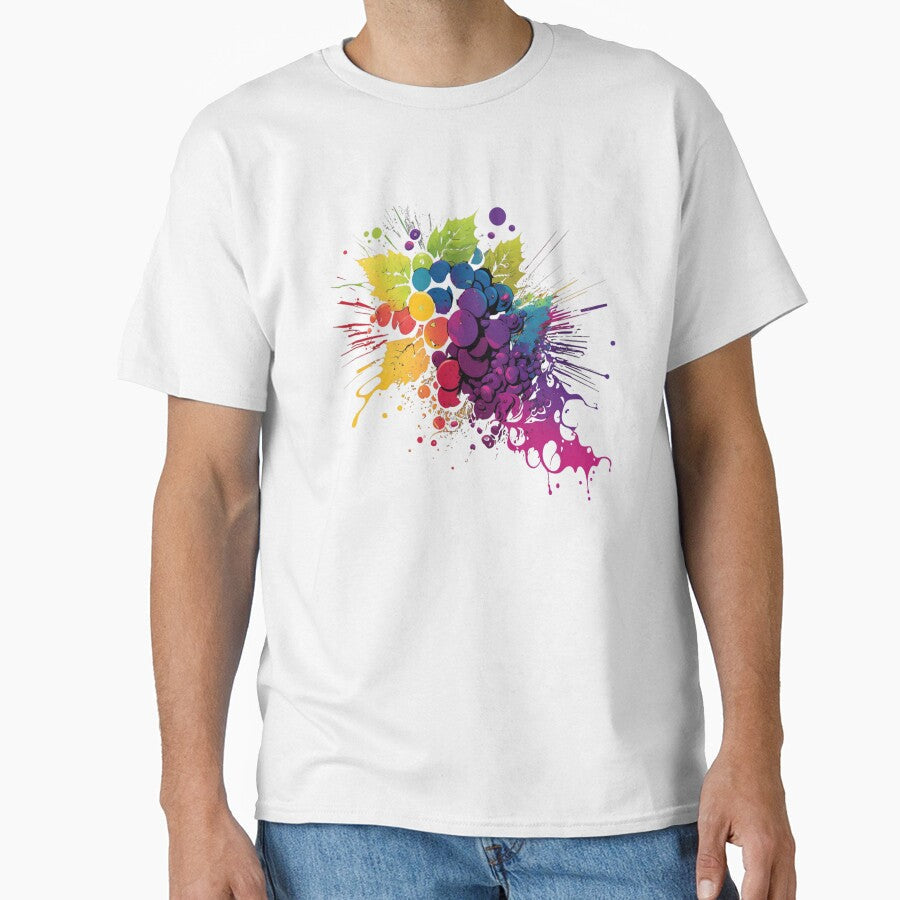 Grape Picture Pop Art Wine by Alper Billik Unisex T-shirt, Sweatshirt, Hoodie, Long Sleeve Tee - T-Shirt, Sweatshirt, Hoodie