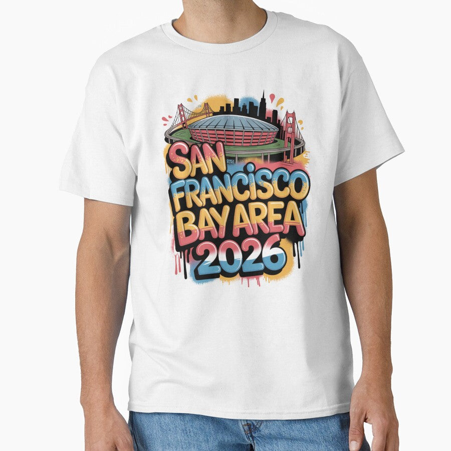 San Francisco Bay Area Golden Gate Stadium T-Shirt V9 by DarylWelsh2024 Unisex T-shirt, Sweatshirt, Hoodie, Long Sleeve Tee - T-Shirt, Sweatshirt, Hoodie
