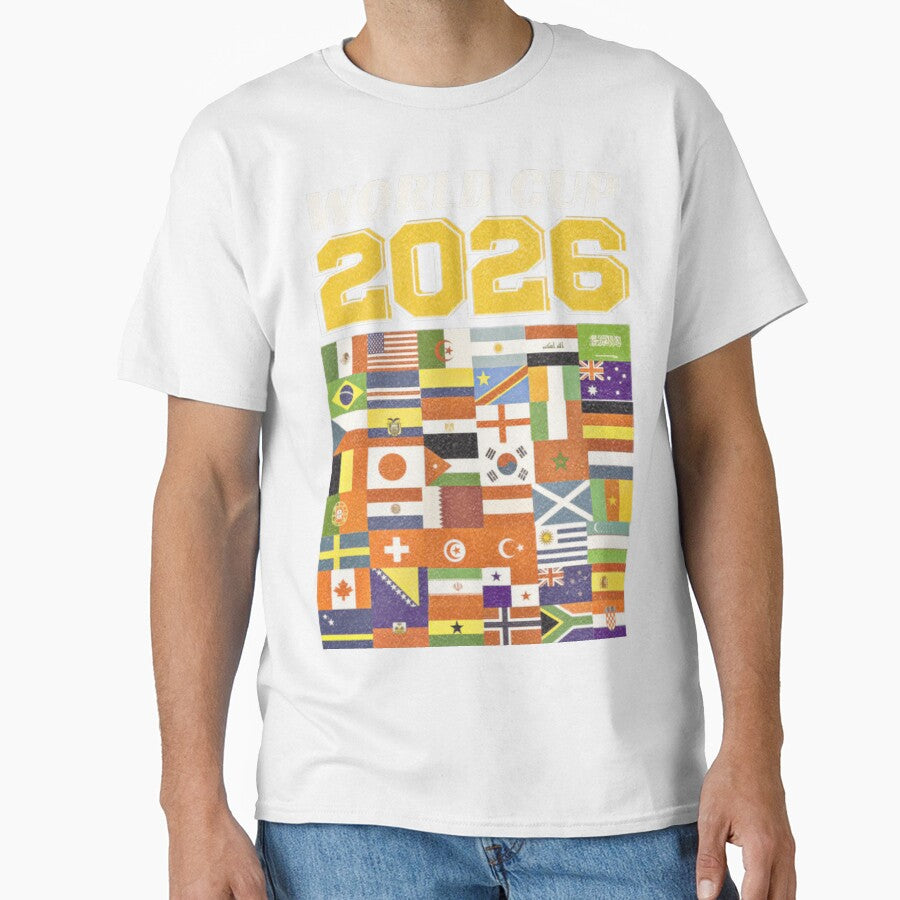 Global Soccer 2026 International Flags Football Tournament Classic T-Shirt by BlitCrankMath - T-Shirt, Sweatshirt, Hoodie