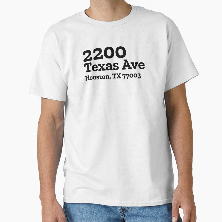 Dynamo Stadium Address by The Chuck Wagon Unisex T-shirt, Sweatshirt, Hoodie, Long Sleeve Tee - T-Shirt, Sweatshirt, Hoodie