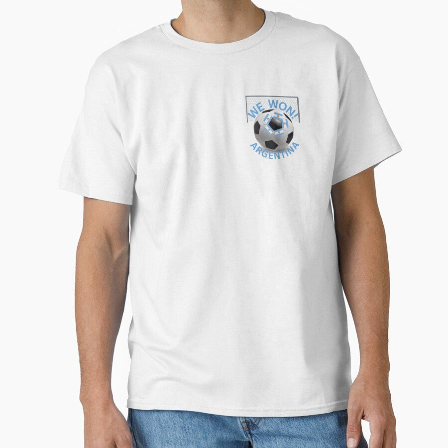 WE WON!-ARGENTINA SOCCER FANS TO MEMORATE 2022 FIFA by IORODAN Unisex T-shirt, Sweatshirt, Hoodie, Long Sleeve Tee - T-Shirt, Sweatshirt, Hoodie