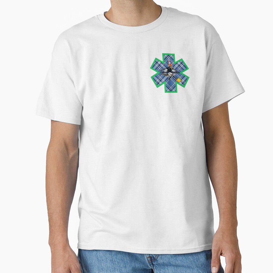 Tartan Army x Miami EMS Skyline with Alligator and Traffic Cone by BerlinerKatzen Unisex T-shirt, Sweatshirt, Hoodie, Long Sleeve Tee - T-Shirt, Sweatshirt, Hoodie