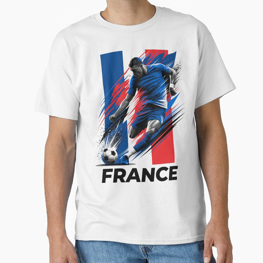 France Soccer by StudioRedKoala Unisex T-shirt, Sweatshirt, Hoodie, Long Sleeve Tee - T-Shirt, Sweatshirt, Hoodie