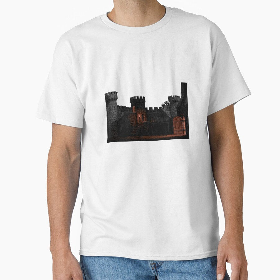 Castle Pixel Art by cttdesign Unisex T-shirt, Sweatshirt, Hoodie, Long Sleeve Tee - T-Shirt, Sweatshirt, Hoodie