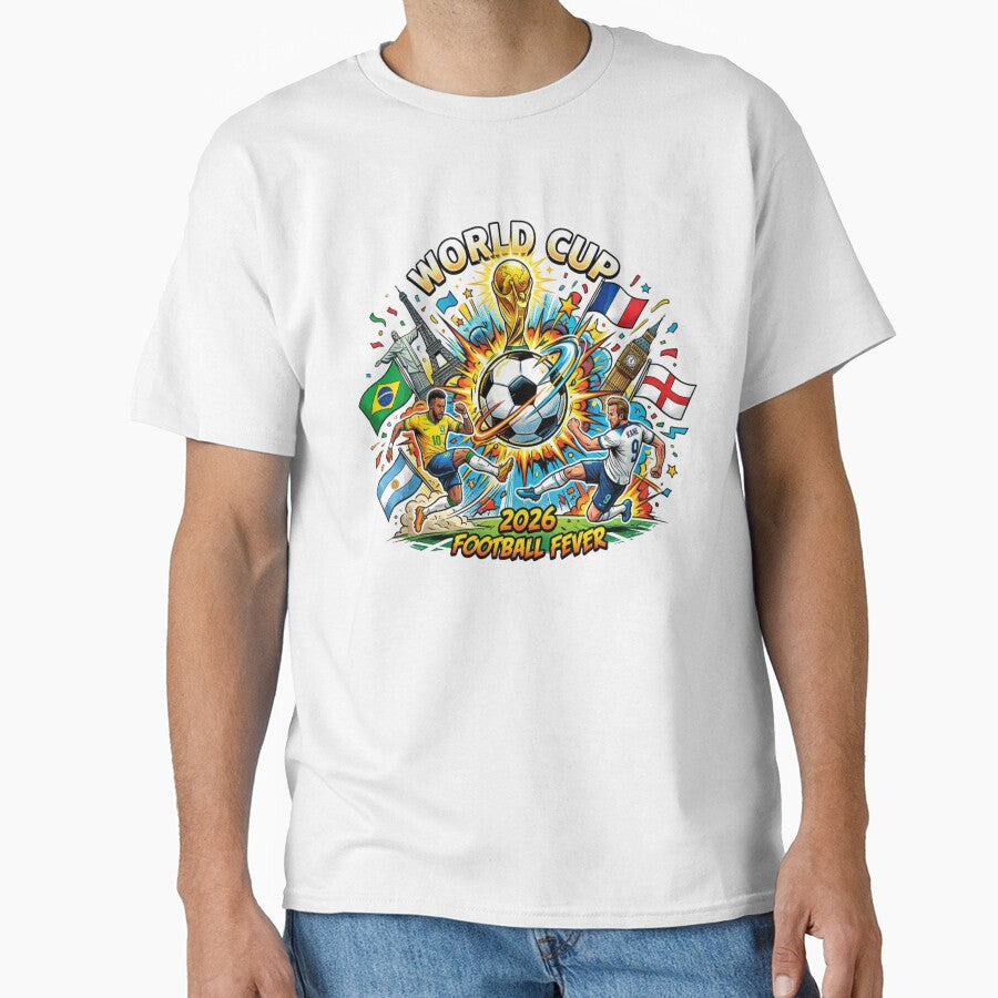 World Cup 2026 Football Fever Explosion Art by ShirtsUp-Lane Unisex T-shirt, Sweatshirt, Hoodie, Long Sleeve Tee - T-Shirt, Sweatshirt, Hoodie
