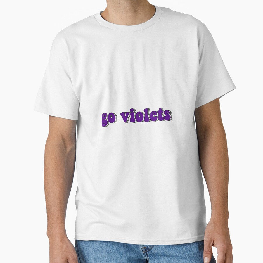 Purple Triple "Go Violets" by Maggie S Unisex T-shirt, Sweatshirt, Hoodie, Long Sleeve Tee - T-Shirt, Sweatshirt, Hoodie
