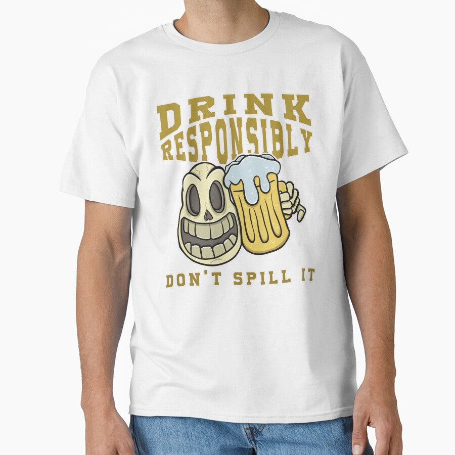 Don't Spill a Drop: Fun Beer Art for USA Enthusiasts by ImaginarStore Unisex T-shirt, Sweatshirt, Hoodie, Long Sleeve Tee - T-Shirt, Sweatshirt, Hoodie