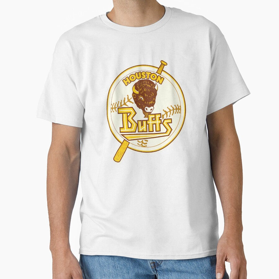 Houston Buffalos Retro Defunct Baseball by BuerkleEmma Unisex T-shirt, Sweatshirt, Hoodie, Long Sleeve Tee - T-Shirt, Sweatshirt, Hoodie