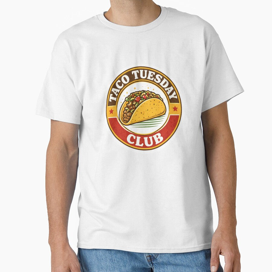 Taco Tuesday Club  Vintage Taco Badge by EastEndTownie Unisex T-shirt, Sweatshirt, Hoodie, Long Sleeve Tee - T-Shirt, Sweatshirt, Hoodie