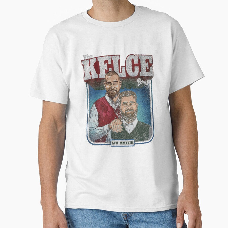 Jason Kelce and Travis Kelce Bros by DesignsSE Unisex T-shirt, Sweatshirt, Hoodie, Long Sleeve Tee - T-Shirt, Sweatshirt, Hoodie