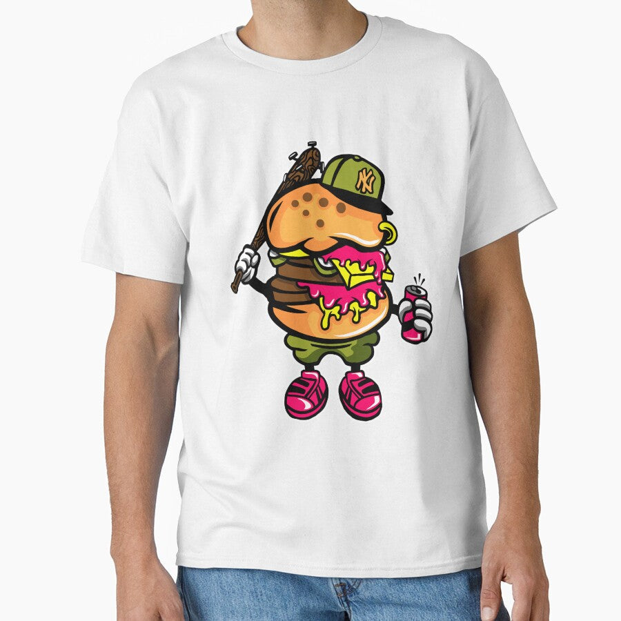 Burger by cartoonbug Unisex T-shirt, Sweatshirt, Hoodie, Long Sleeve Tee - T-Shirt, Sweatshirt, Hoodie