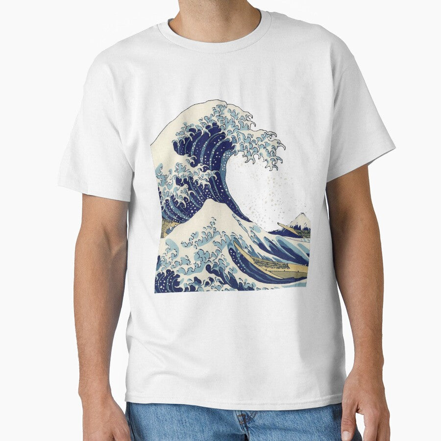 The Great Wave off Kanagawa by Hokusai by themobybrand Unisex T-shirt, Sweatshirt, Hoodie, Long Sleeve Tee - T-Shirt, Sweatshirt, Hoodie