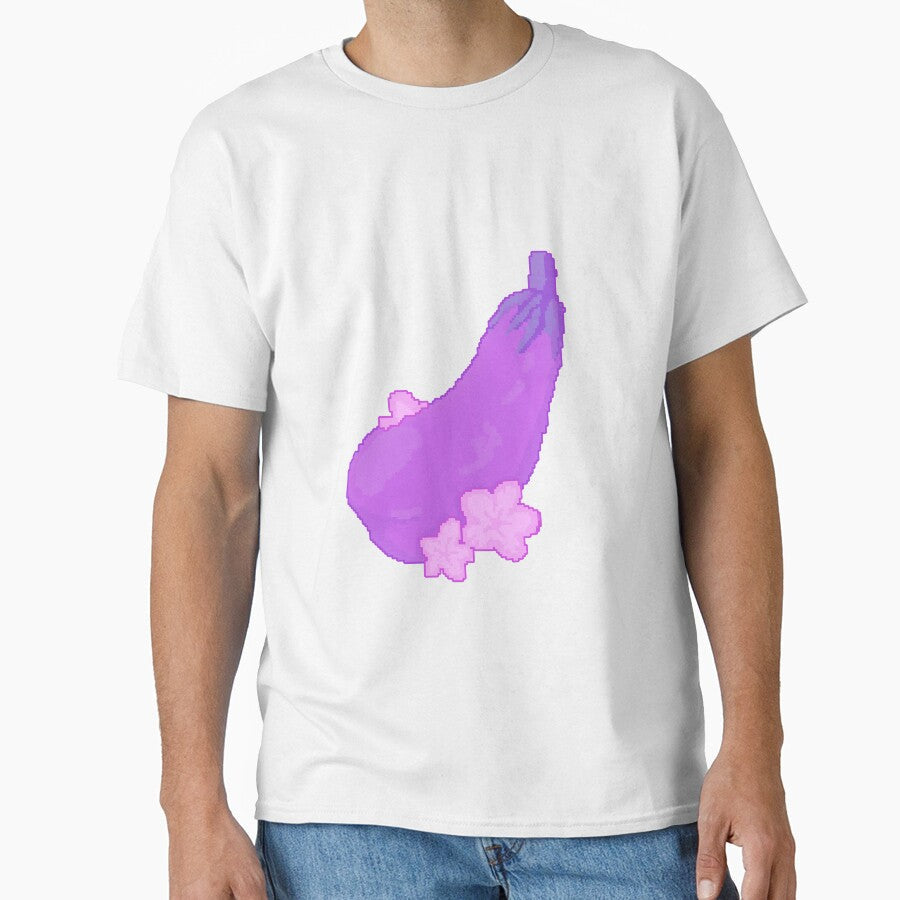 Eggplant Kawaii by Paintingpixel Unisex T-shirt, Sweatshirt, Hoodie, Long Sleeve Tee - T-Shirt, Sweatshirt, Hoodie