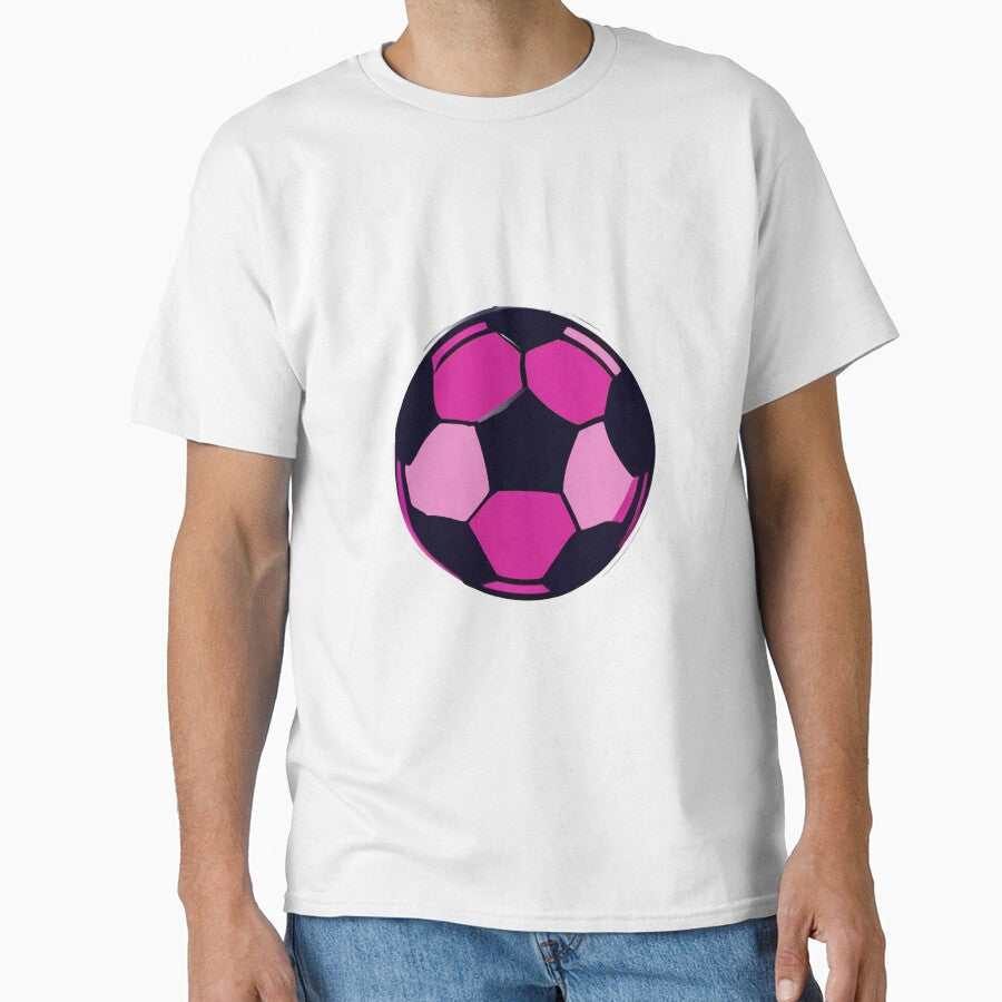 Pink Soccer Ball by giosav Unisex T-shirt, Sweatshirt, Hoodie, Long Sleeve Tee - T-Shirt, Sweatshirt, Hoodie