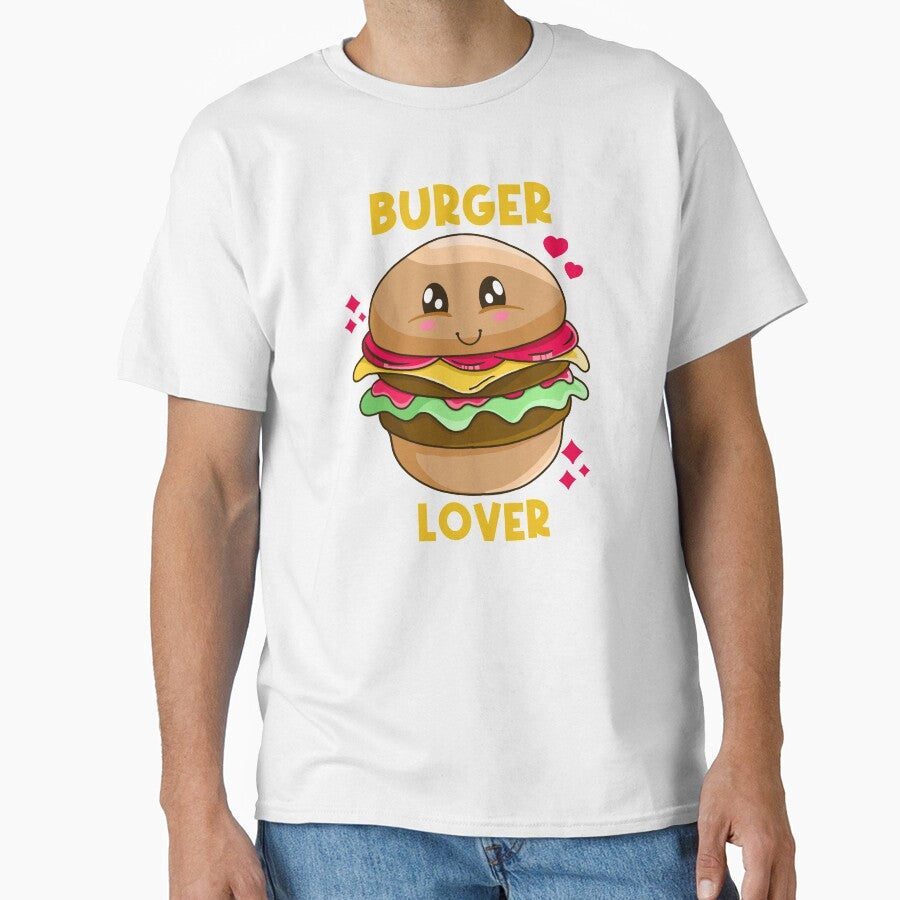 Burger Lover by Kimprut Unisex T-shirt, Sweatshirt, Hoodie, Long Sleeve Tee - T-Shirt, Sweatshirt, Hoodie