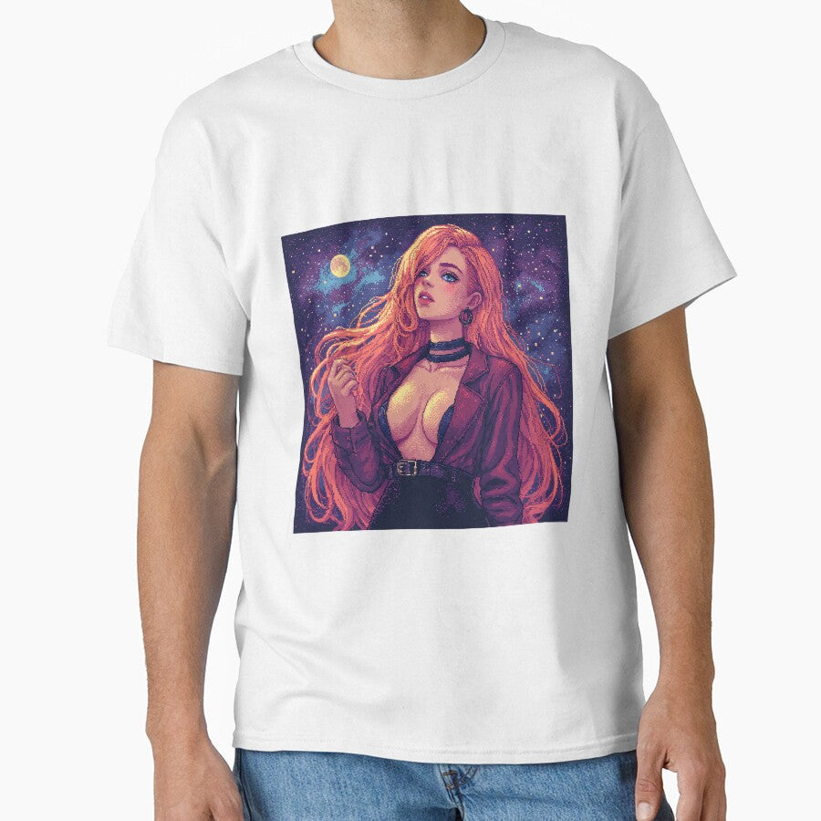 Retro Sexy Red hair Woman by jimcaza Unisex T-shirt, Sweatshirt, Hoodie, Long Sleeve Tee - T-Shirt, Sweatshirt, Hoodie