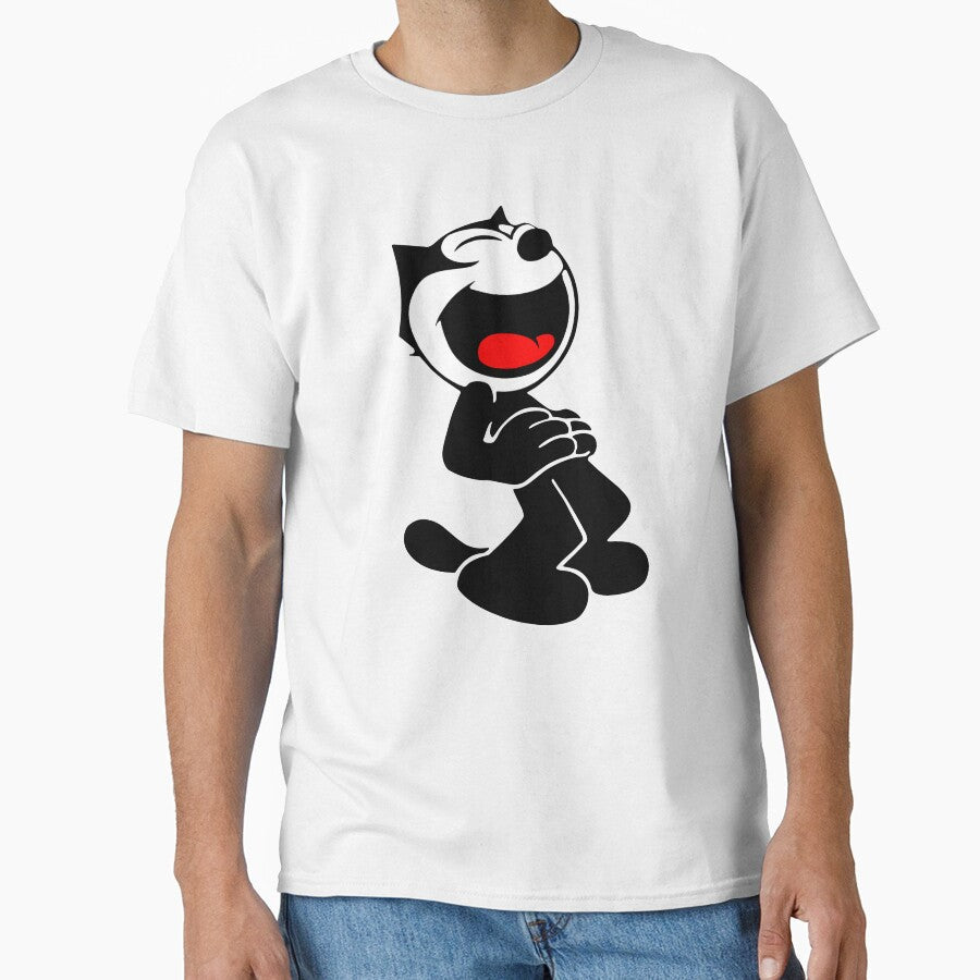 Felix The Cat Laughing by Nutserichon Unisex T-shirt, Sweatshirt, Hoodie, Long Sleeve Tee - T-Shirt, Sweatshirt, Hoodie