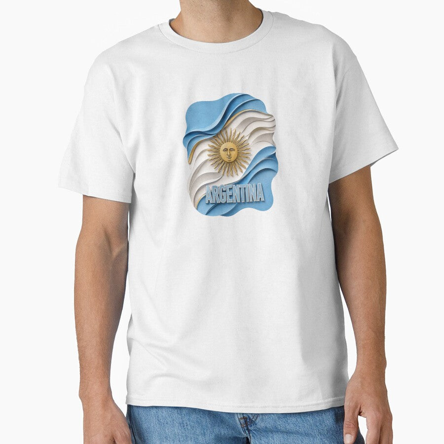 Argentina Football Fan Design | Argentina Soccer Supporter Gift | World Cup Fan Style by Adham2001 - T-Shirt, Sweatshirt, Hoodie