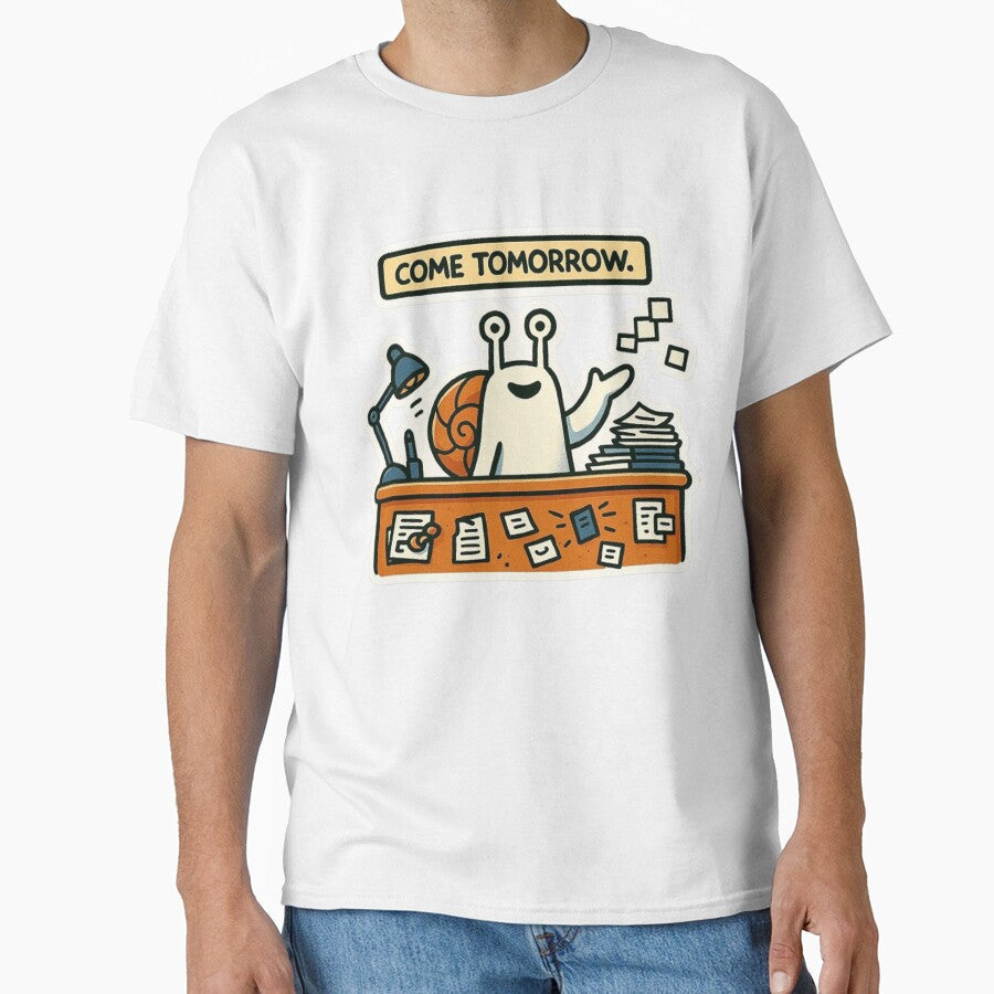 Snail Bureaucrat by MiLaKK Unisex T-shirt, Sweatshirt, Hoodie, Long Sleeve Tee - T-Shirt, Sweatshirt, Hoodie
