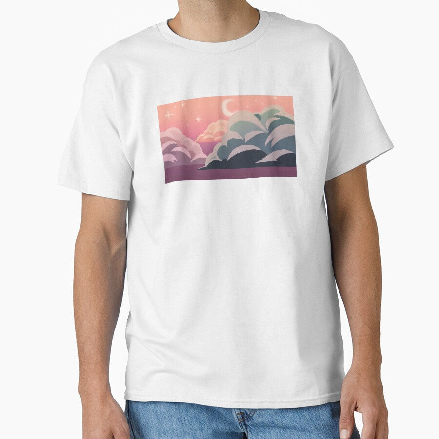 Night Sky Pixel Art by CastielsWalmart Unisex T-shirt, Sweatshirt, Hoodie, Long Sleeve Tee - T-Shirt, Sweatshirt, Hoodie