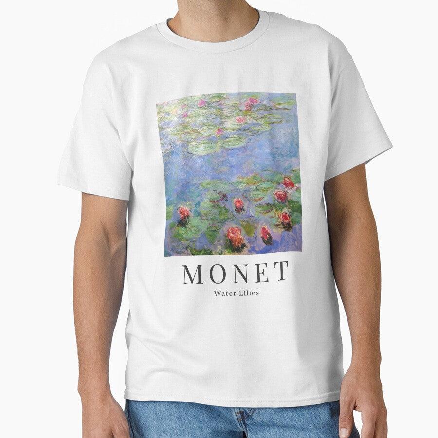 Claude Monet Water Lilies by VintageRetroDep Unisex T-shirt, Sweatshirt, Hoodie, Long Sleeve Tee - T-Shirt, Sweatshirt, Hoodie