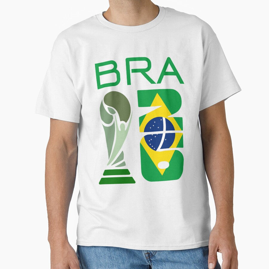 Brazil 2026 World Cup Fan Shirt Trophy Design by tarzbol Unisex T-shirt, Sweatshirt, Hoodie, Long Sleeve Tee - T-Shirt, Sweatshirt, Hoodie