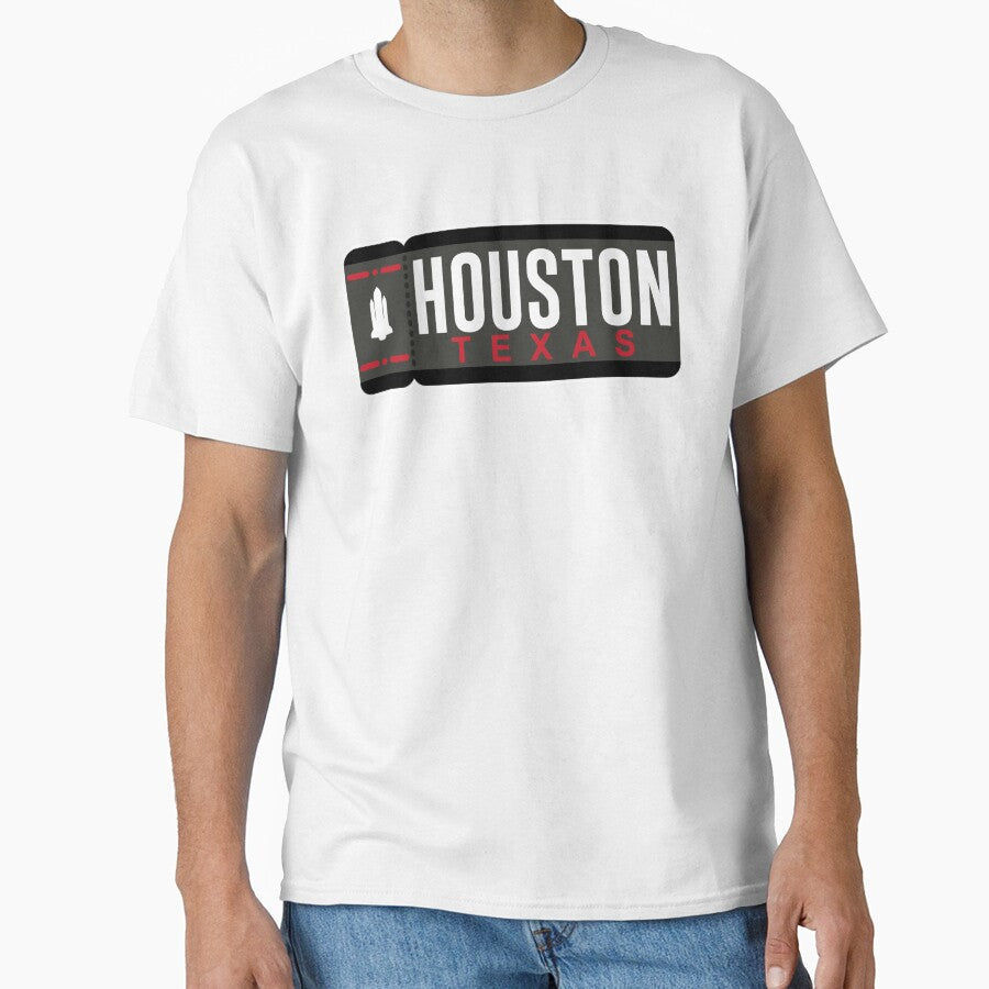 Houston Ticket Alternate by JayJaxon Unisex T-shirt, Sweatshirt, Hoodie, Long Sleeve Tee - T-Shirt, Sweatshirt, Hoodie