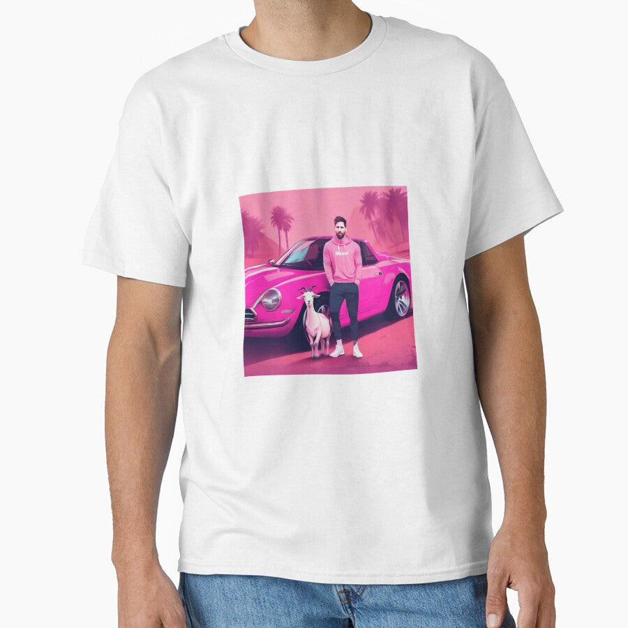 Messi Welcome To Miami Goat Art Gift by The-GOAT-Store Unisex T-shirt, Sweatshirt, Hoodie, Long Sleeve Tee - T-Shirt, Sweatshirt, Hoodie