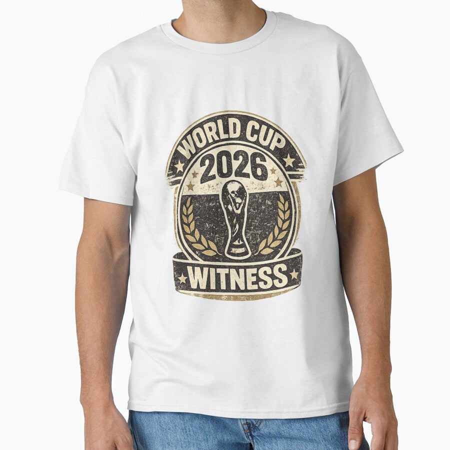 World Cup 2026 Witness Vintage Football Fan T-Shirt by ArthUpscale Unisex T-shirt, Sweatshirt, Hoodie, Long Sleeve Tee - T-Shirt, Sweatshirt, Hoodie