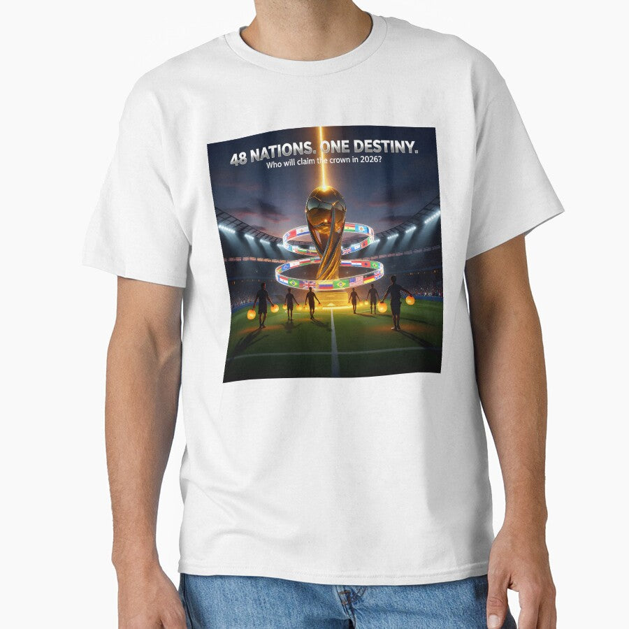 "48 Nations One Destiny; Who will claim the crown in 2026"? by Creative-RE Unisex T-shirt, Sweatshirt, Hoodie, Long Sleeve Tee - T-Shirt, Sweatshirt, Hoodie
