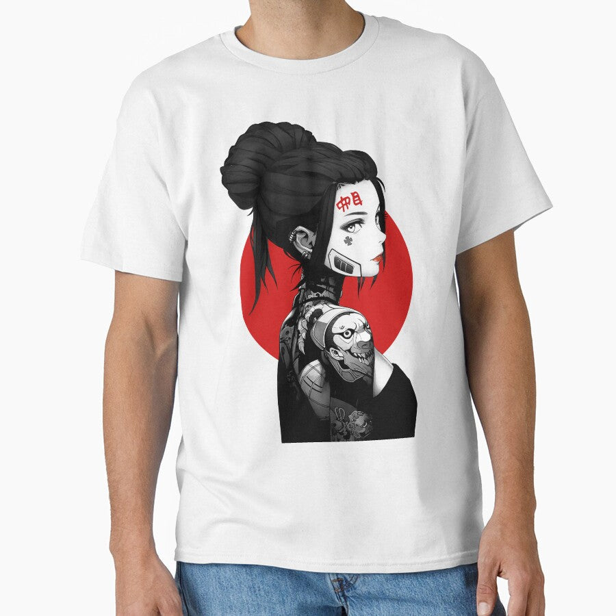 Vaporwave Cyberpunk Aesthetic Girl by OWLvision33 Unisex T-shirt, Sweatshirt, Hoodie, Long Sleeve Tee - T-Shirt, Sweatshirt, Hoodie