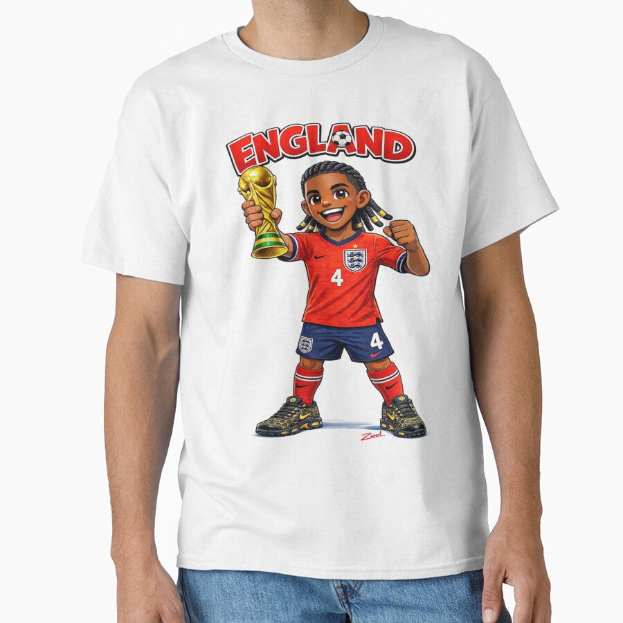 Max on his way to support England in the World Cup by Zod71 Unisex T-shirt, Sweatshirt, Hoodie, Long Sleeve Tee - T-Shirt, Sweatshirt, Hoodie