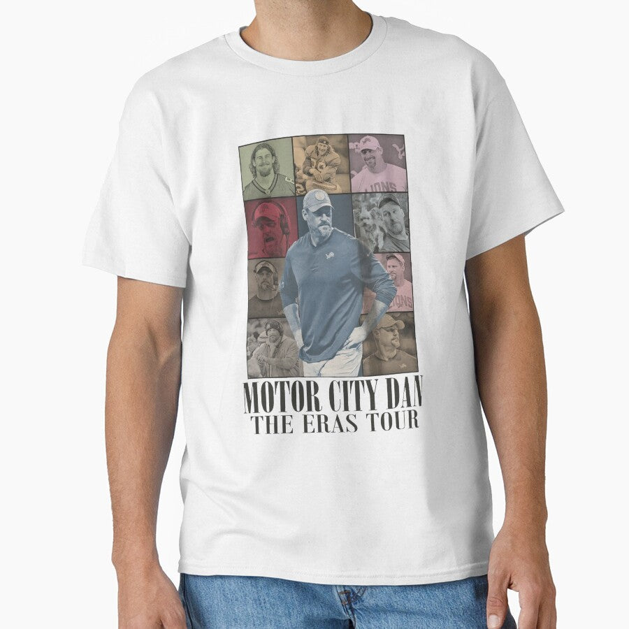 Motor City Dan The Eras by DesignsSE Unisex T-shirt, Sweatshirt, Hoodie, Long Sleeve Tee - T-Shirt, Sweatshirt, Hoodie